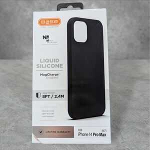 A1. Base‎ Liquid Silicone MagCharge Case For Apple iPhone 14 Pro Max In Black